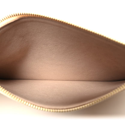 Louis Vuitton Empreinte Monogram Giant Neverfull MM Pochette Creme Rose Trianon 5 of 10