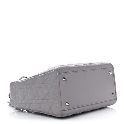 Christian Dior Lambskin Cannage Medium Lady Dior Grey 4 of 10