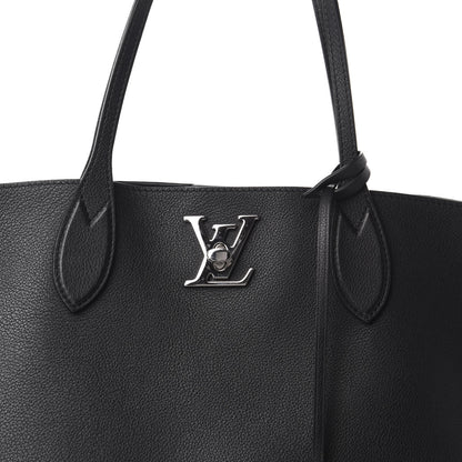 Louis Vuitton Calfskin Lockme Go Tote Black 11 of 11