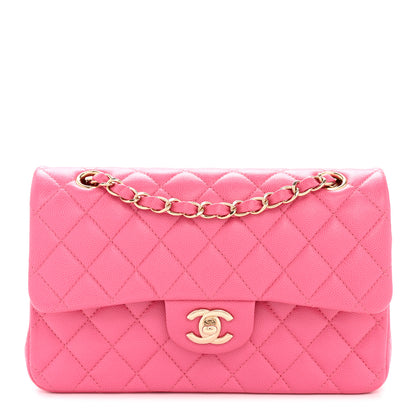 Chanel Caviar Quilted Small Double Flap Pink 1 of 10