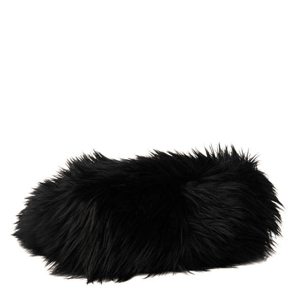 Prada Faux Fur Tote Black 4 of 9