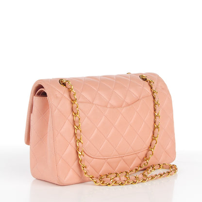 Chanel Lambskin Quilted Medium Double Flap Light Pink 3 of 9