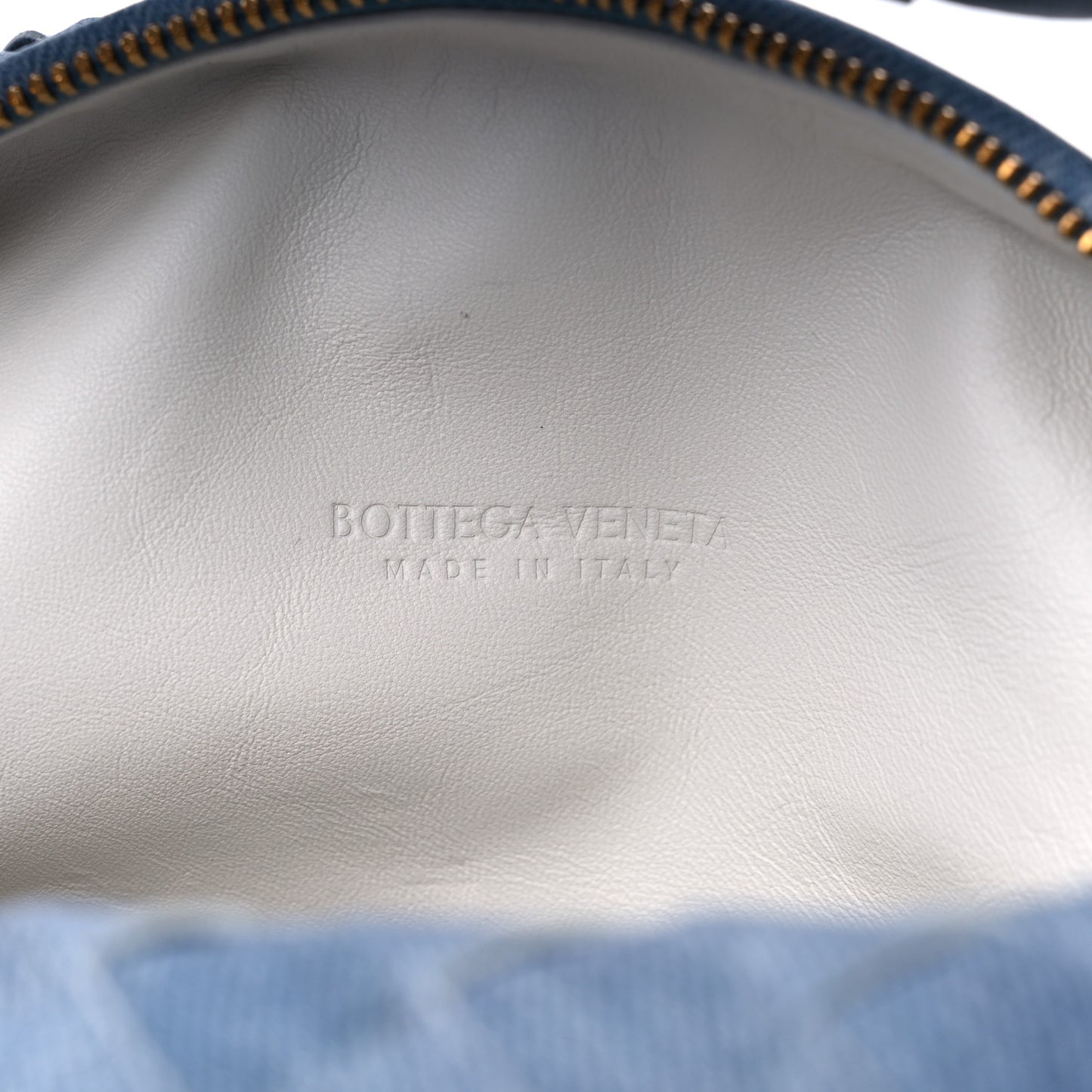 Nappa Denim Effect Intrecciato Teen Jodie Hobo Denim