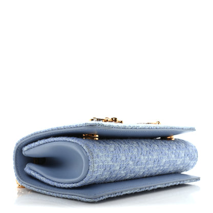 Dolce & Gabbana Calfskin Boucle DG Girls Phone Shoulder Bag Light Blue 4 of 9