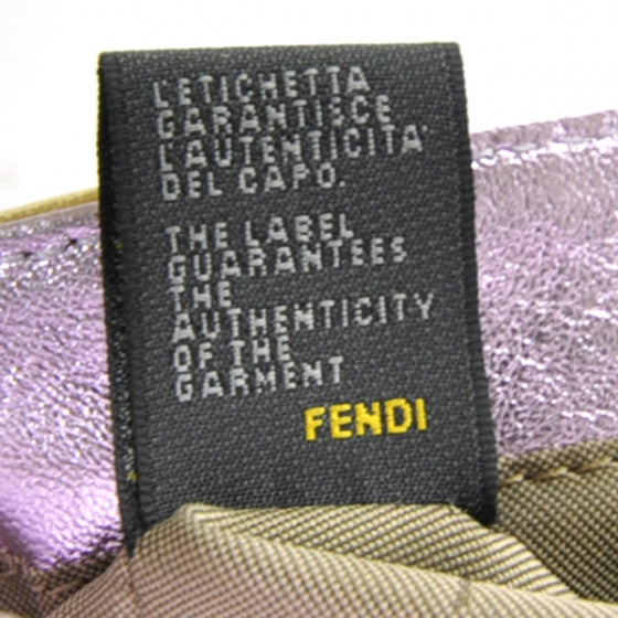 Fendi Metallic Calfskin Zucchino Compilation Hobo 9 of 11