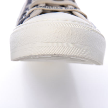 Christian Dior Canvas Oblique Walk'N'Dior Low Top Sneakers 40 Deep Blue 8 of 9