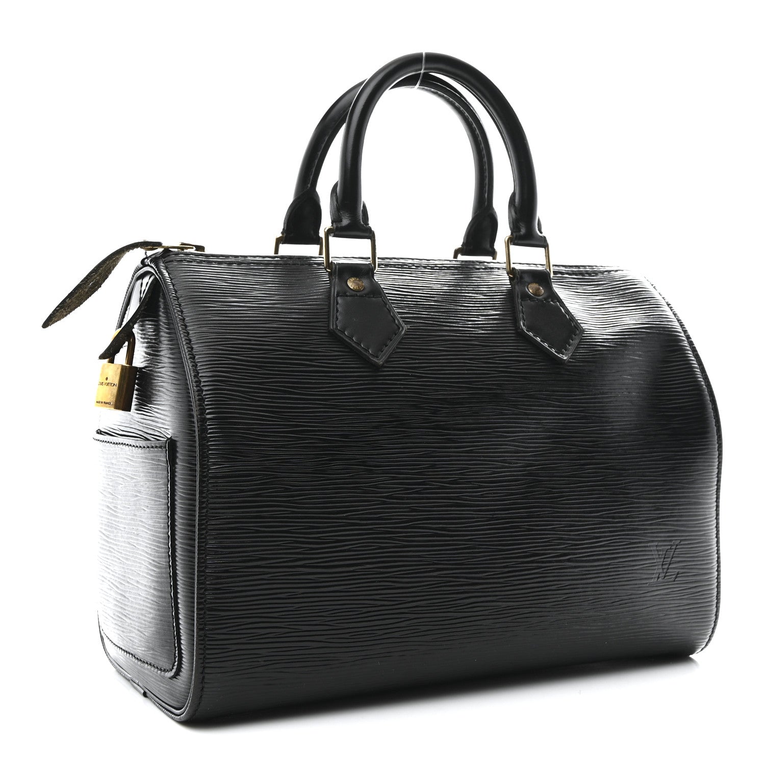Louis Vuitton Epi Speedy 25 Black 3 of 10