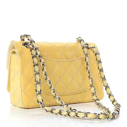 Chanel Patent Quilted Medium Double Flap Ivory 2 of 8
