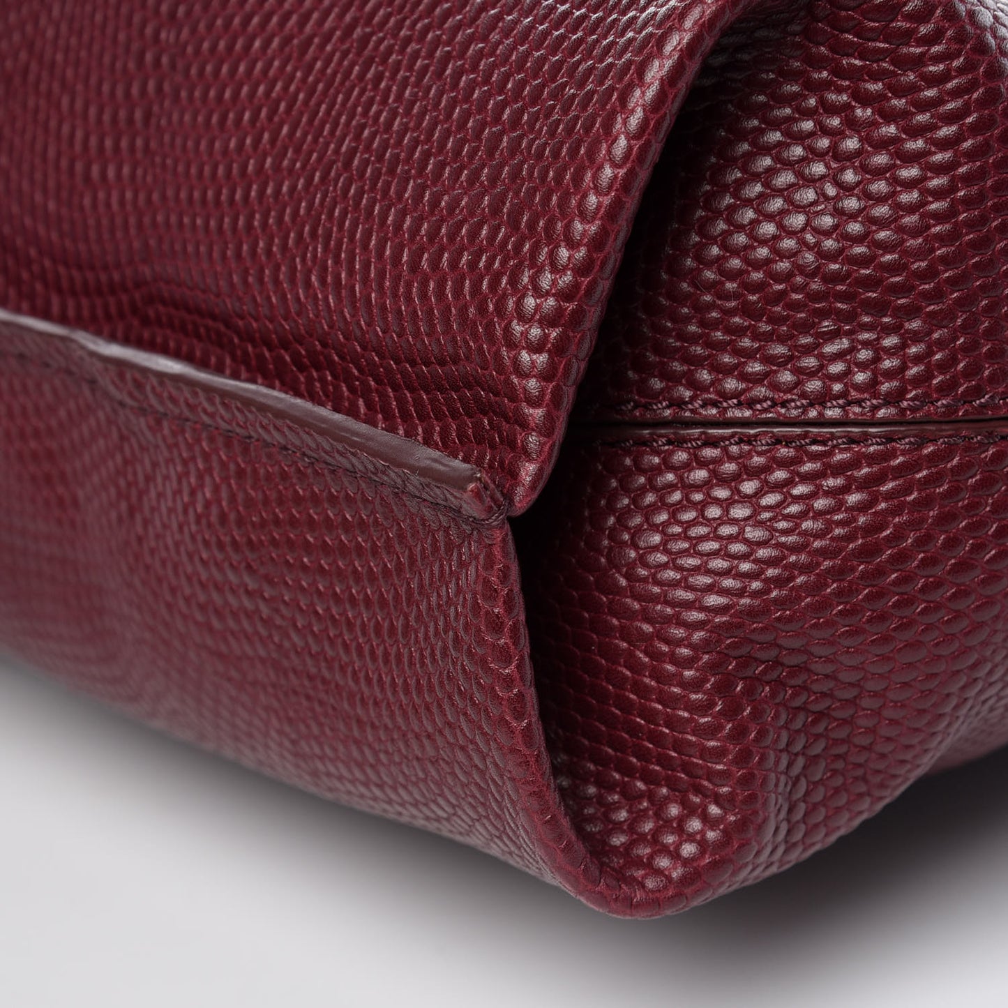 Lizard Embossed Small Liner Tote Oxblood