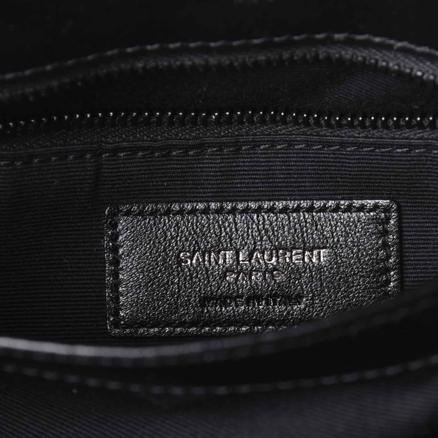 Calfskin Y Quilted Monogram Toy Loulou Crossbody Bag Black