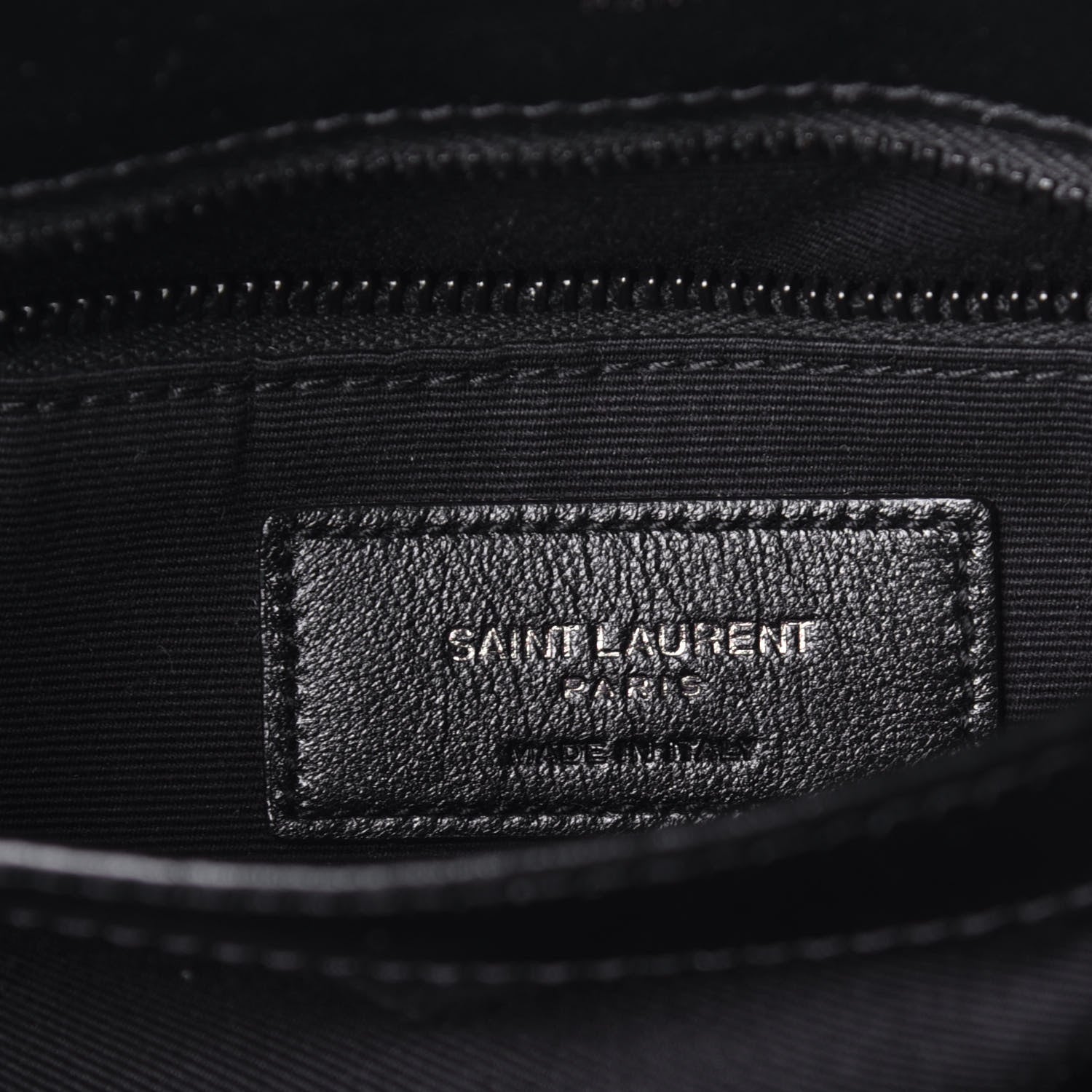 Saint Laurent Calfskin Y Quilted Monogram Toy Loulou Crossbody Bag Black 5 of 8