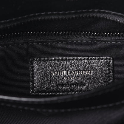 Saint Laurent Calfskin Y Quilted Monogram Toy Loulou Crossbody Bag Black 5 of 8