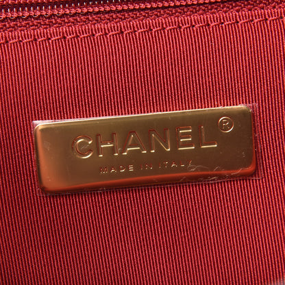 Chanel Shiny Goatskin Quilted Maxi Chanel 19 Flap Black 6 of 9