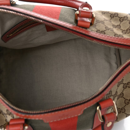 Gucci Monogram Vintage Web Medium Boston Pink 5 of 15