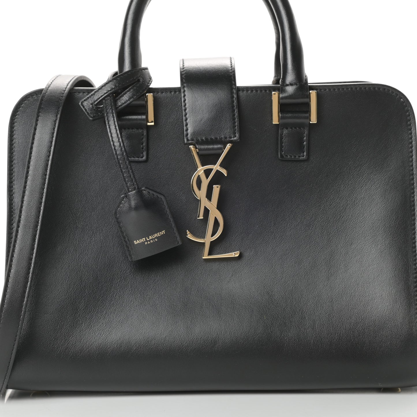 Calfskin Monogram Baby Cabas Black