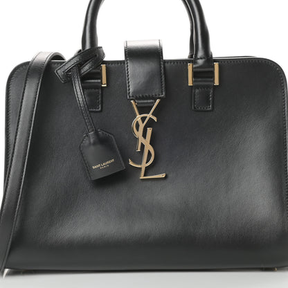Saint Laurent Calfskin Monogram Baby Cabas Black 8 of 12