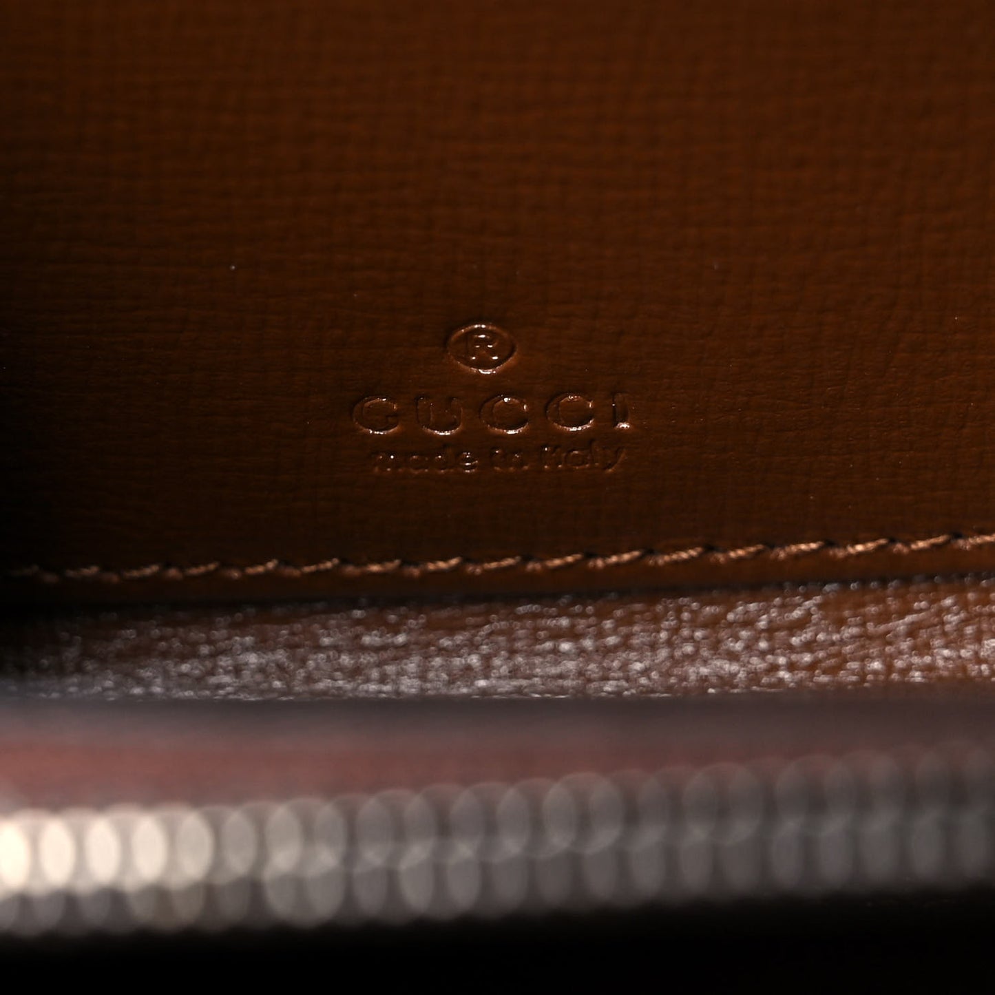 X GUCCI GG Monogram Azalea Calfskin Neo Classic Zip Around Wallet Beige Ebony Brown Sugar