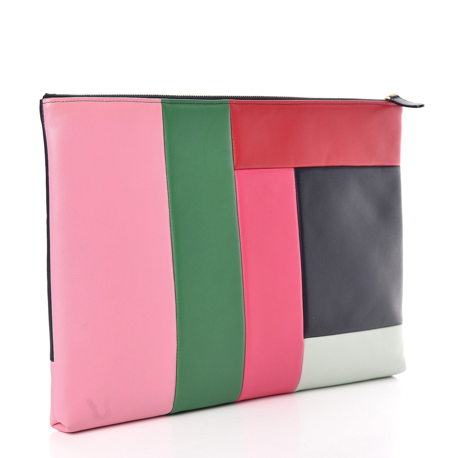 Chanel Lambskin Colorblock Cosmetic Case Multicolor 3 of 14
