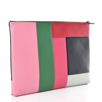 Chanel Lambskin Colorblock Cosmetic Case Multicolor 3 of 14