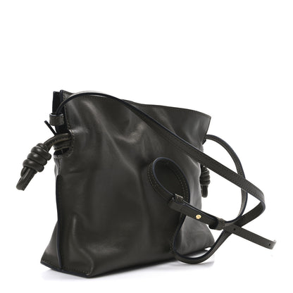 Loewe Calfskin Mini Flamenco Knot Clutch Dark Khaki 3 of 9
