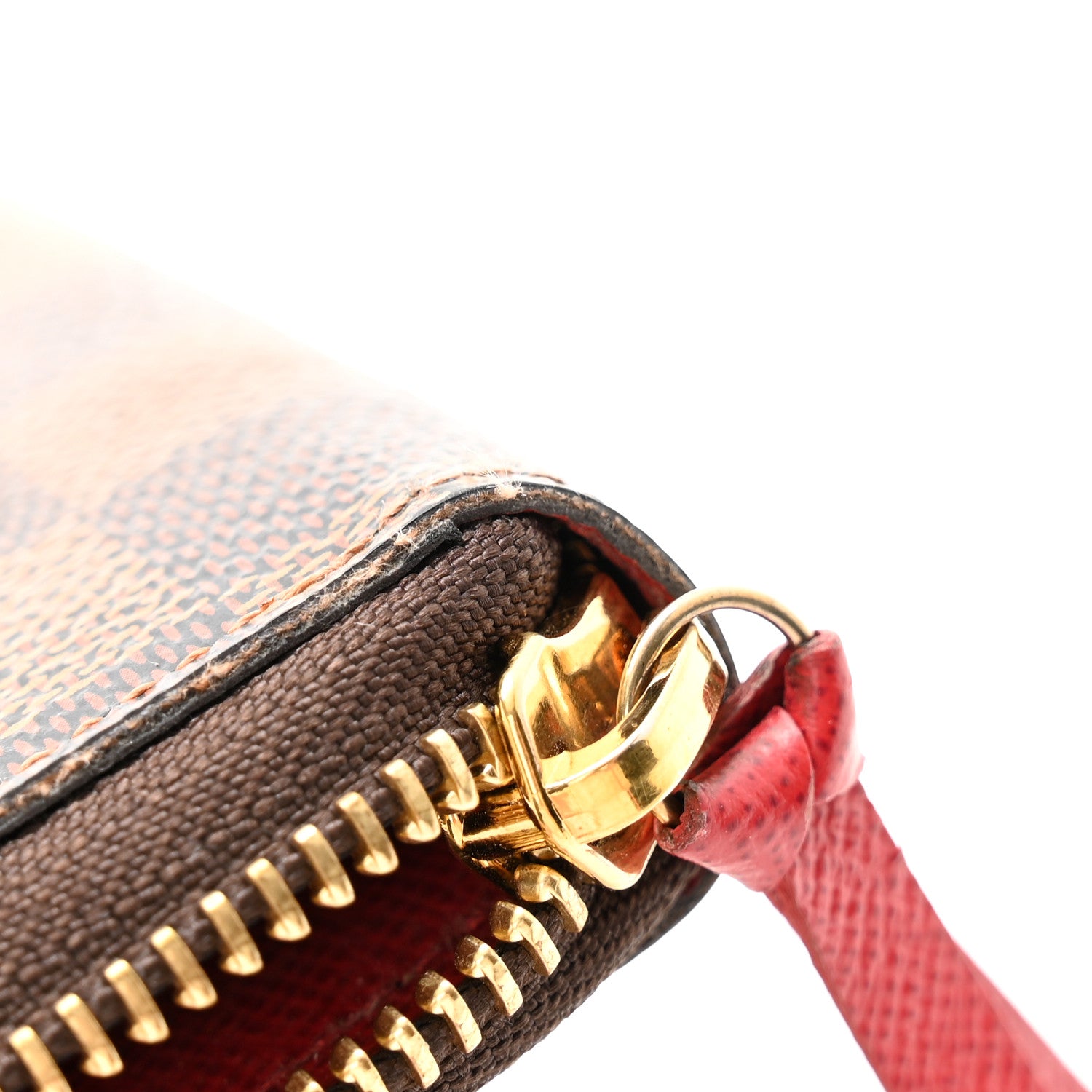 Louis Vuitton Damier Ebene Clemence Wallet Cherry 11 of 11