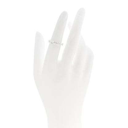Tiffany Sterling Silver Narrow Infinity Band Ring 50 5.5 2 of 5