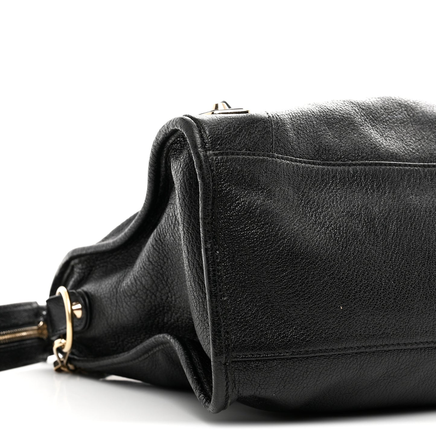 Chevre Gold Metallic Edge Hardware City Black