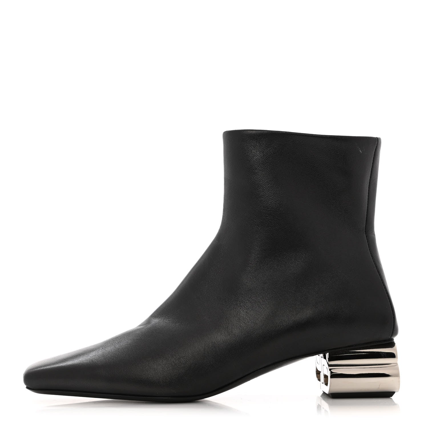 Balenciaga Sheepskin Typo Ankle Booties 35.5 Black 2 of 21