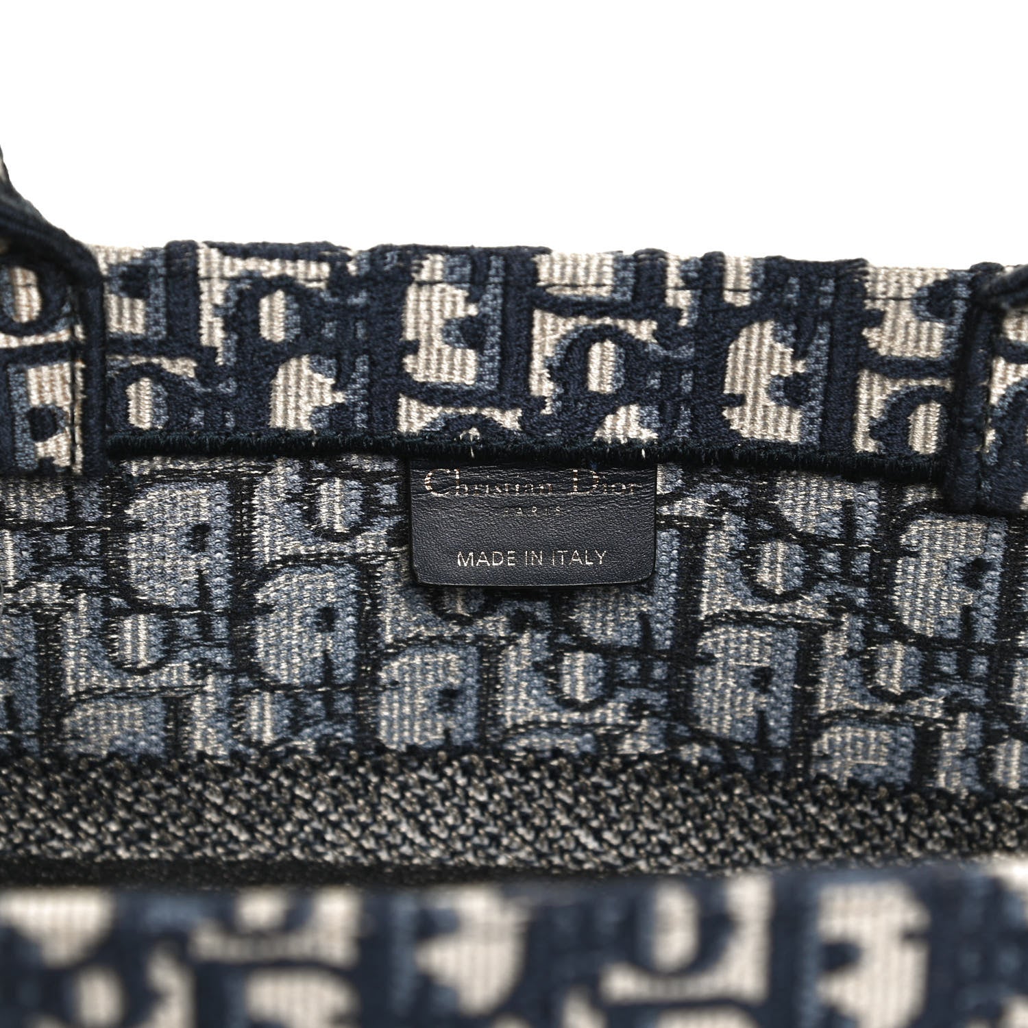 Christian Dior Oblique Medium Book Tote Blue Multicolor 6 of 13