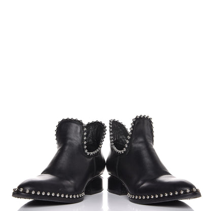 Alexander Wang Calfskin Studded Kori Cutout Boots 36 Black 6 of 15