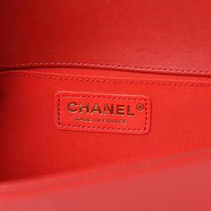 Chanel Lambskin Quilted Medium Boy Flap Red 6 of 11