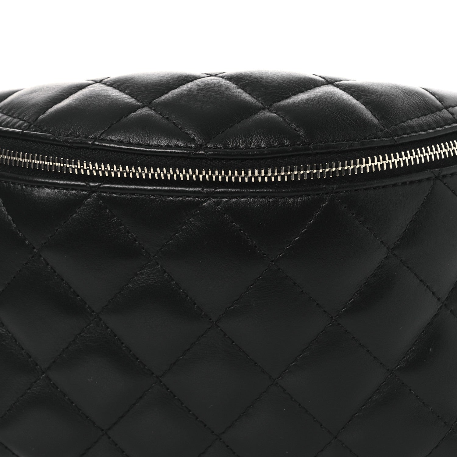 Chanel Calfskin Quilted Waist Belt Bag Black 8 of 11