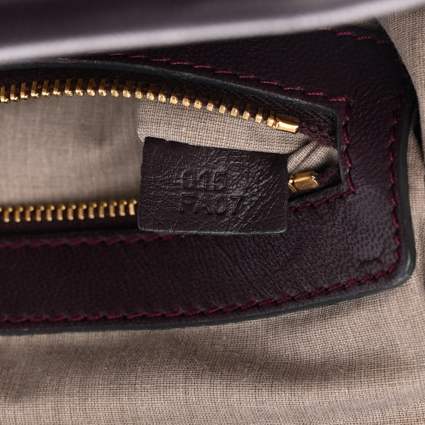 Metallic Calfskin Quilted The Kid Stam Plum
