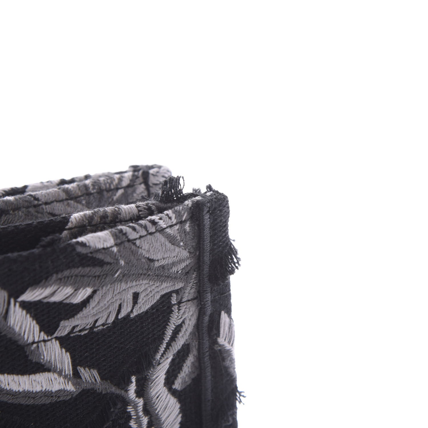 Christian Dior Canvas Embroidered Medium Camouflage Flowers Book Tote Black Multicolor 12 of 17