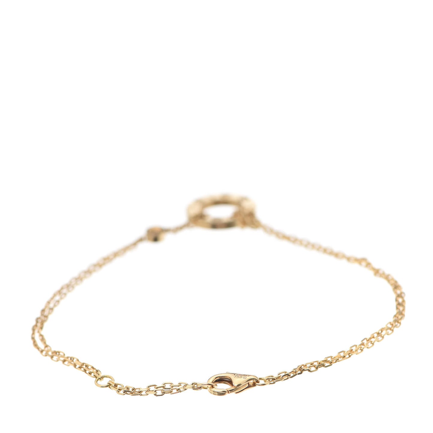 18K Yellow Gold Diamond LOVE Bracelet