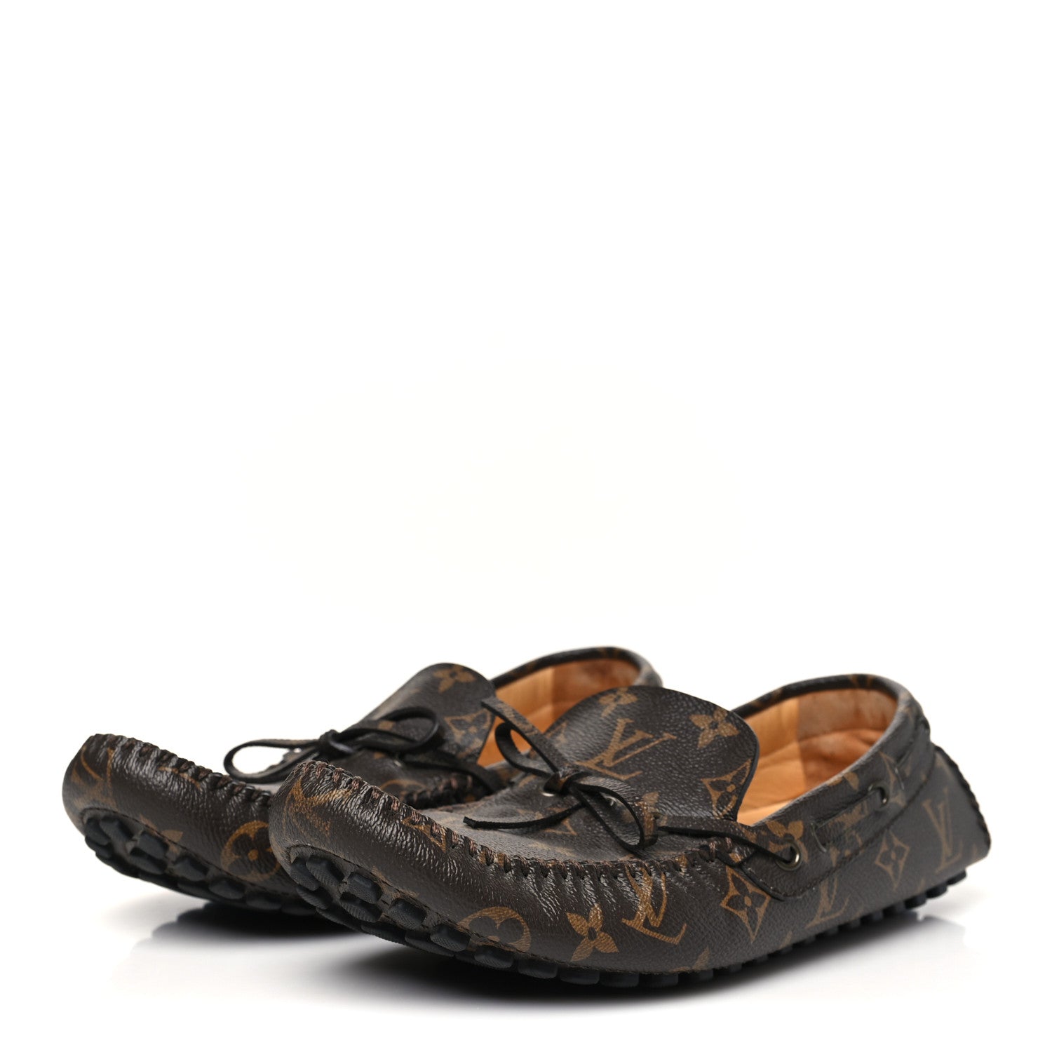 Louis Vuitton Monogram Mens Arizona Car Shoe Moccasin Loafers 7.5