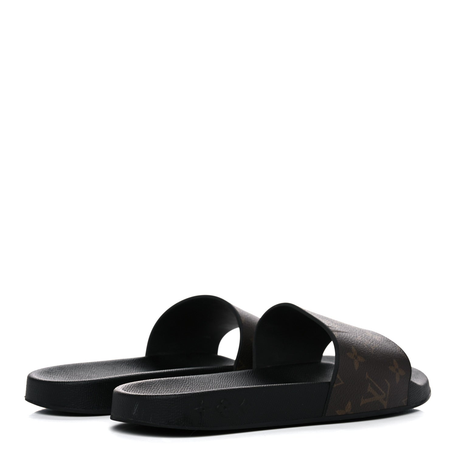 Louis Vuitton Rubber Monogram Mens Waterfront Mules 8.5 Macassar 4 of 16