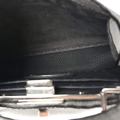 Fendi Cuoio Romano Selleria Bi-Color Small Peekaboo I SEE U Satchel Ghiaccio Asfalto 5 of 9