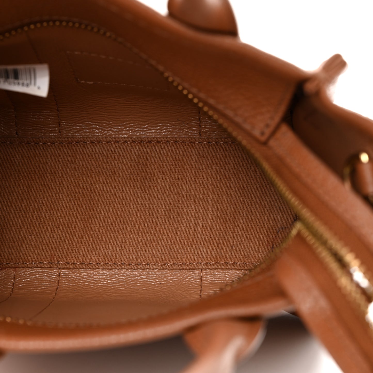 Grained Calfskin Mini The Tote Bag Argan Oil