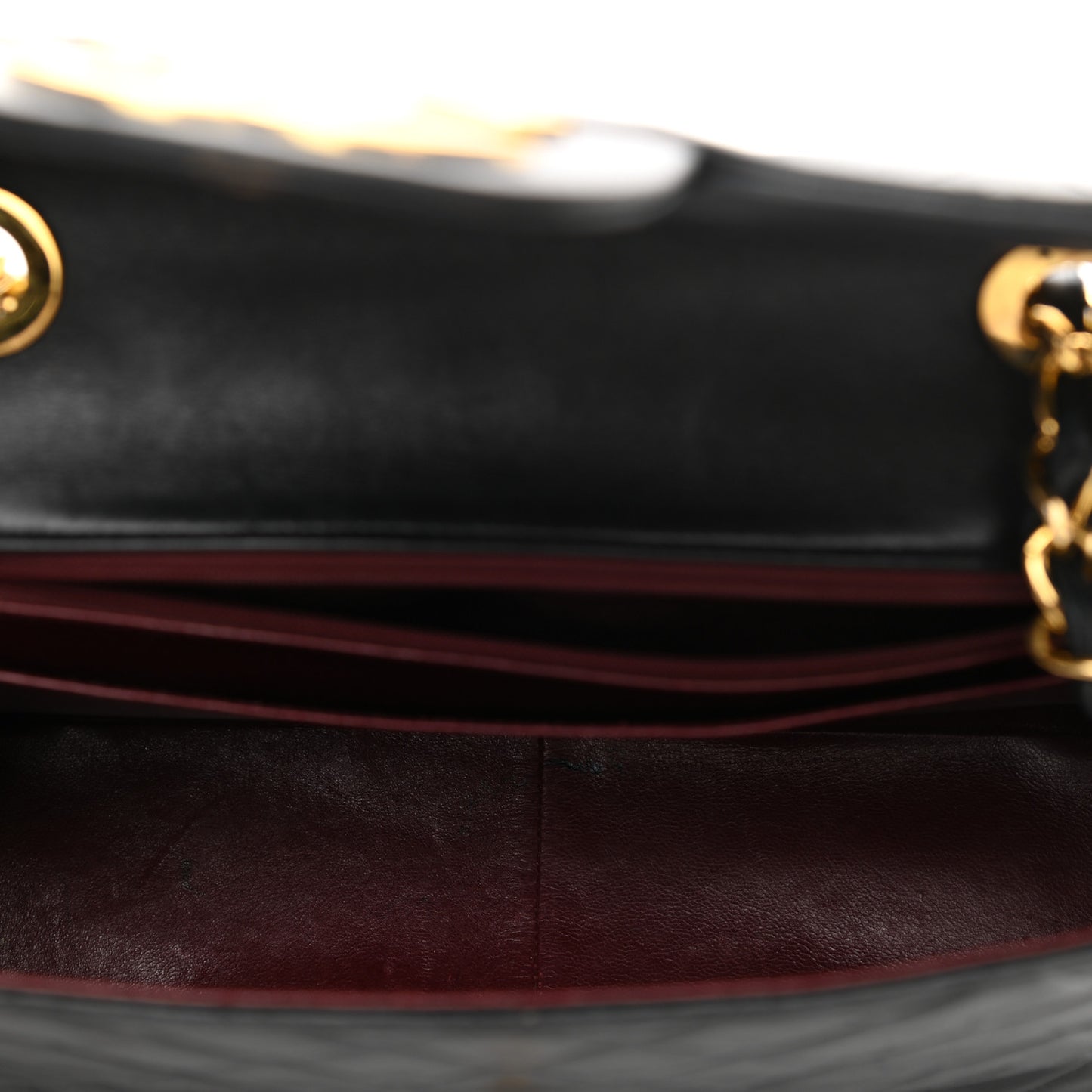 Lambskin Quilted XL Jumbo Single Flap Black