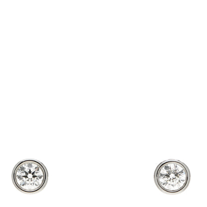 Tiffany Platinum Diamond .50ctw Elsa Peretti Diamonds By The Yard Earrings 1 of 6