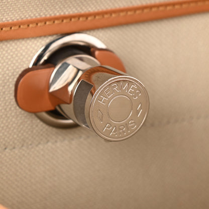 Hermes Vache Hunter Toile Herbag Zip 31 PM Trench Gold 8 of 13