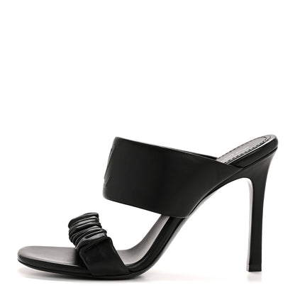 Louis Vuitton Lambskin Drapy Heel Mules 41 Black 1 of 11