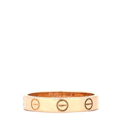 Cartier 18K Yellow Gold 3.5mm LOVE Wedding Band Ring 52 6 1 of 7