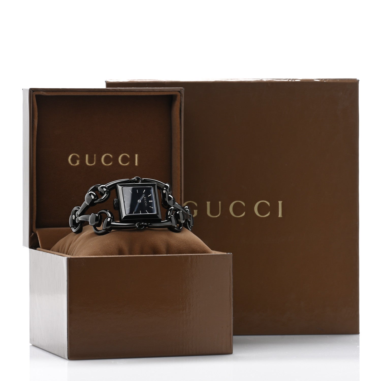 Gucci PVD Stainless Steel 25mm Signoria Quartz Watch Black 5 of 5