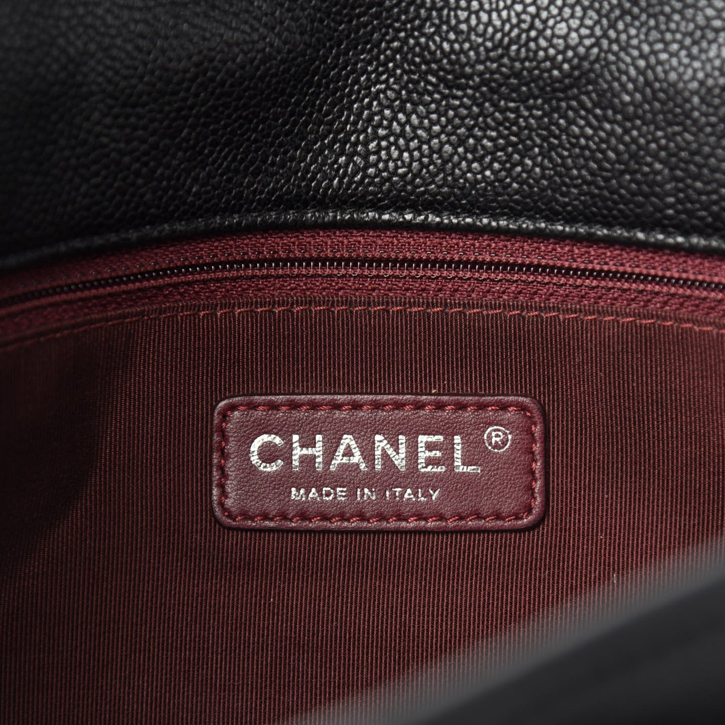 Caviar Quilted Medium French Riviera Flap Black