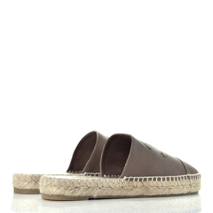 Chanel Calfskin CC Espadrille Mules 38 Beige 4 of 9