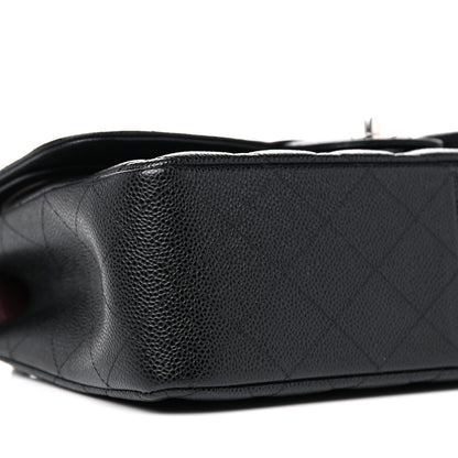 Chanel Caviar Quilted Jumbo Double Flap Black 8 of 10