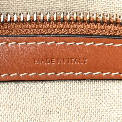 Celine Textile Calfskin Horizontal Cabas Beige Tan 7 of 12