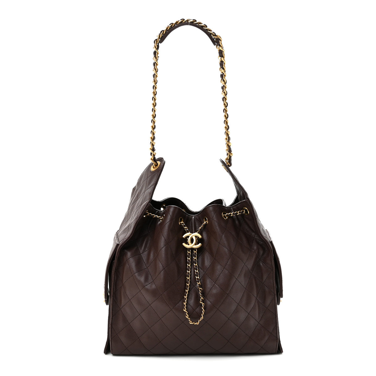 Chanel Caviar Quilted Medium Chanel 25 Handbag Dark Brown 1 of 13